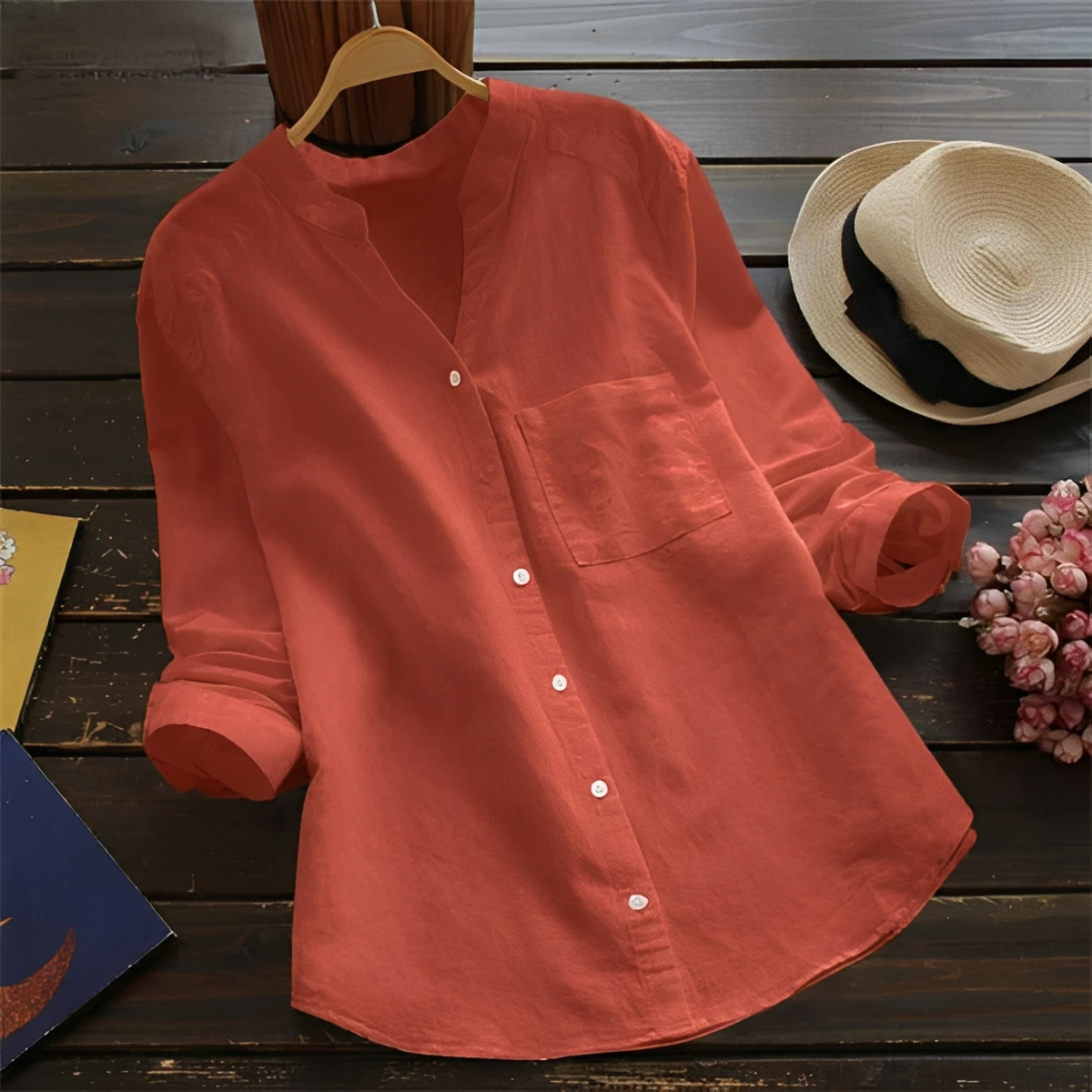 Sandrina - Chemise d'été décontractée pour femmes