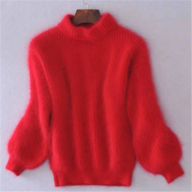 Brenda – Pull vintage en style angora