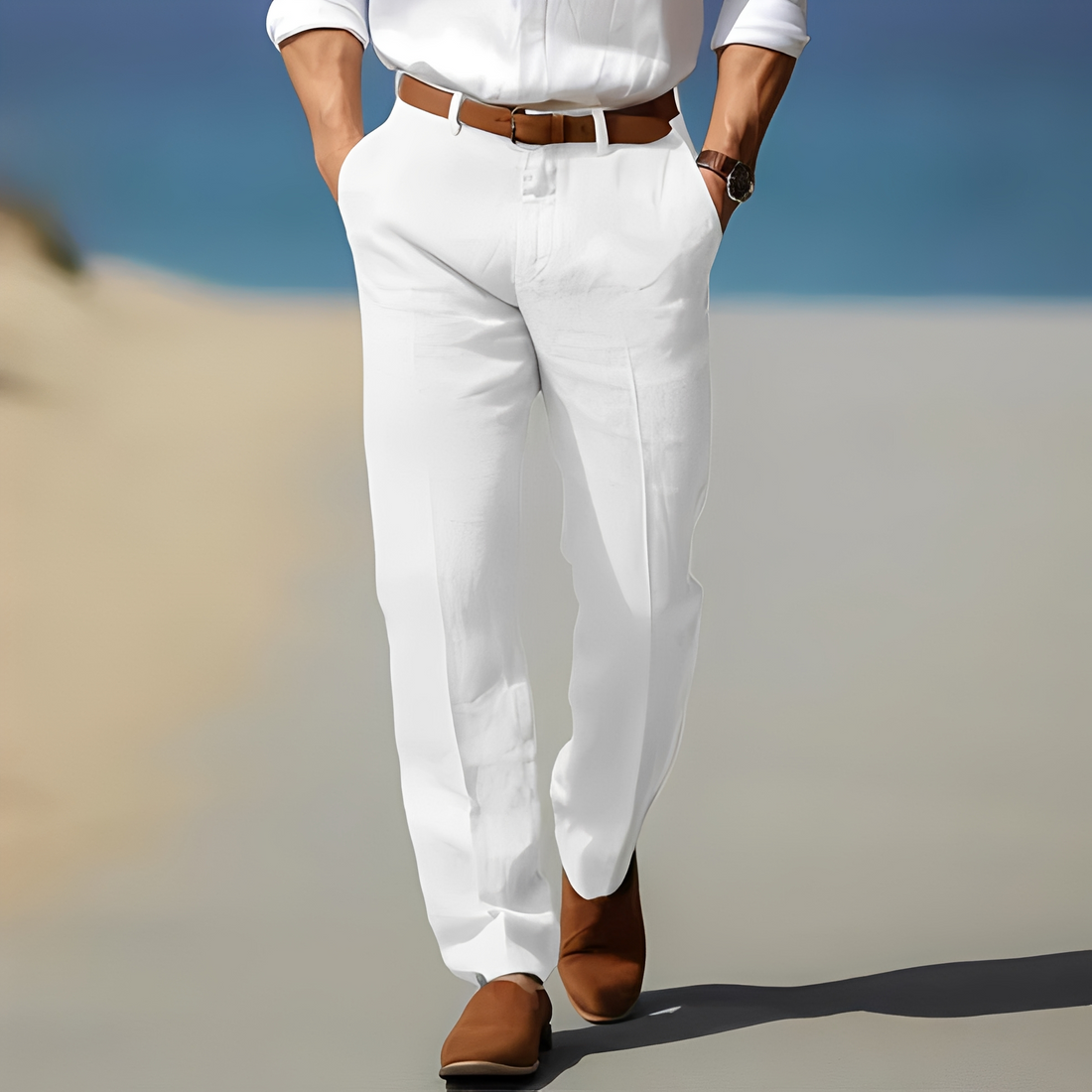 Kyle - Pantalon décontracté à la cheville pour homme