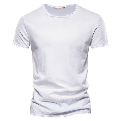 Roderick - T-shirt homme en coton, manches courtes, style relax