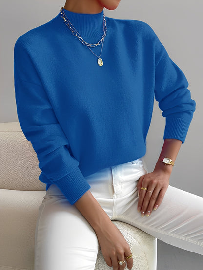 Roxana - Pull en maille chic avec col mi-haut pour femmes