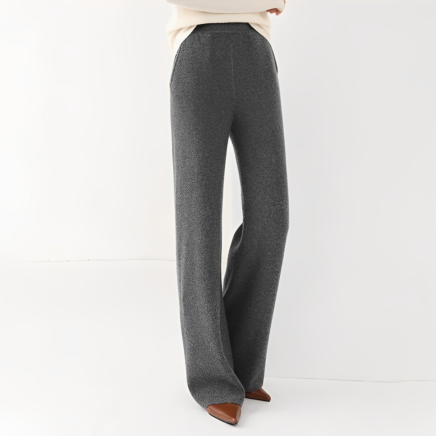 Jamie - Pantalon Formelle à Taille Haute