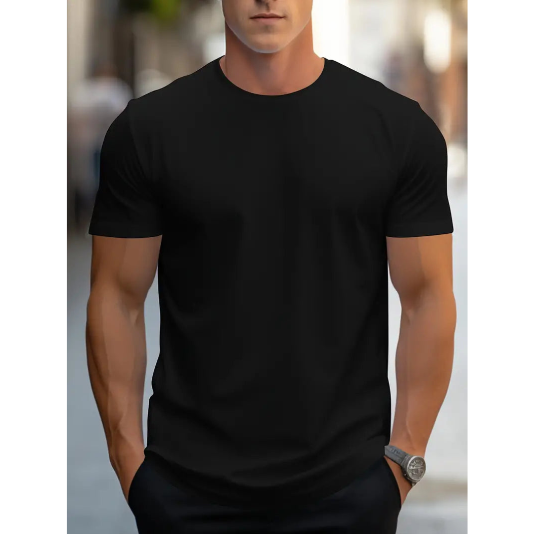 Brian - T-shirt Homme Classique à Manches Courtes