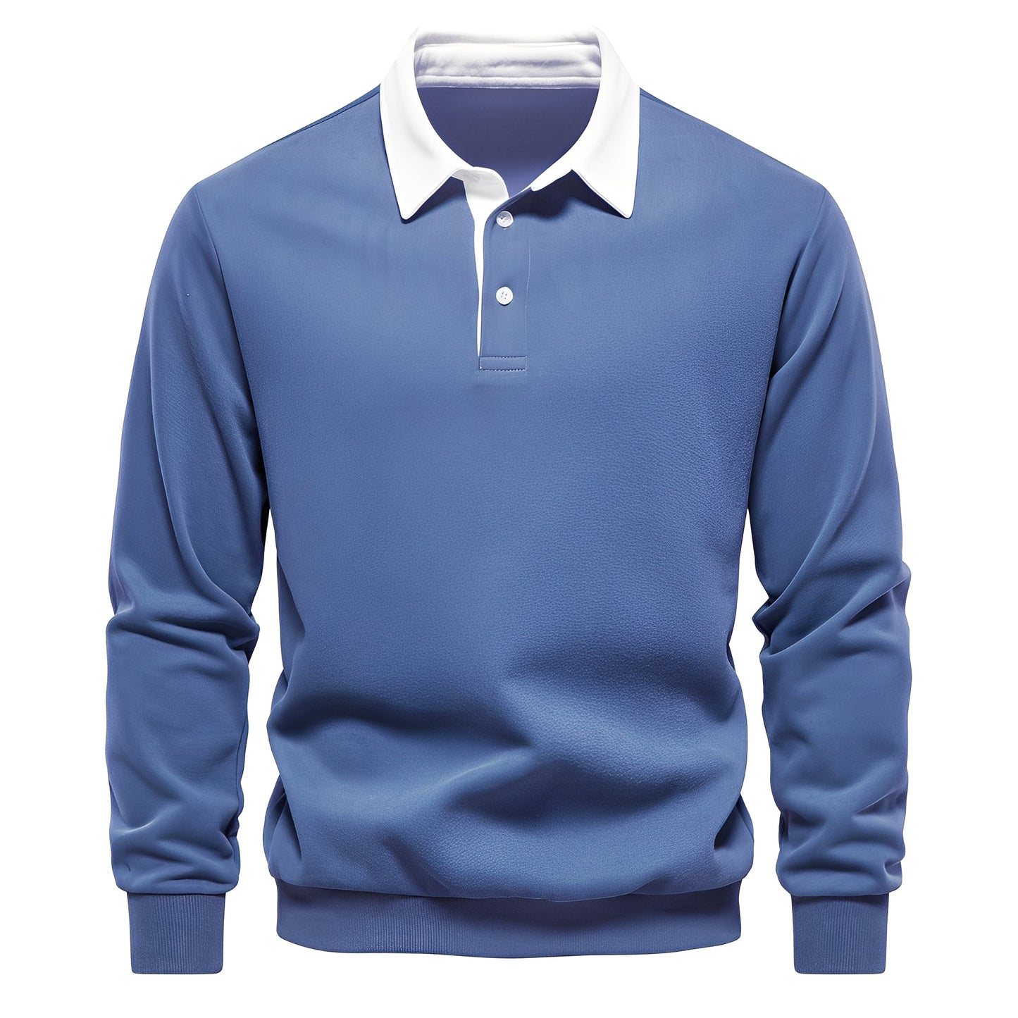 Shelton - Polo décontracté pour homme à manches longues
