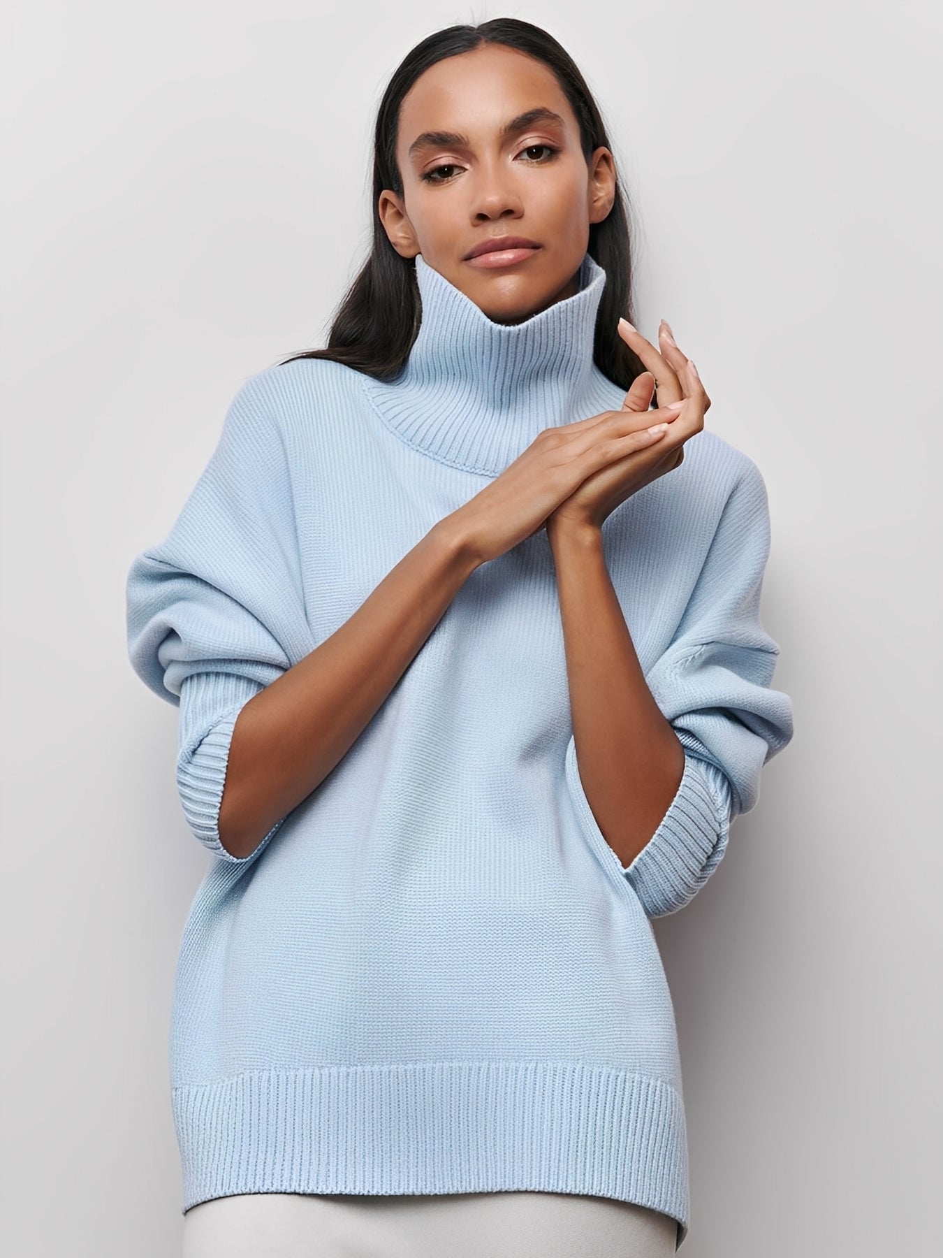 Marva - Pull féminin chaud et élégant avec col roulé