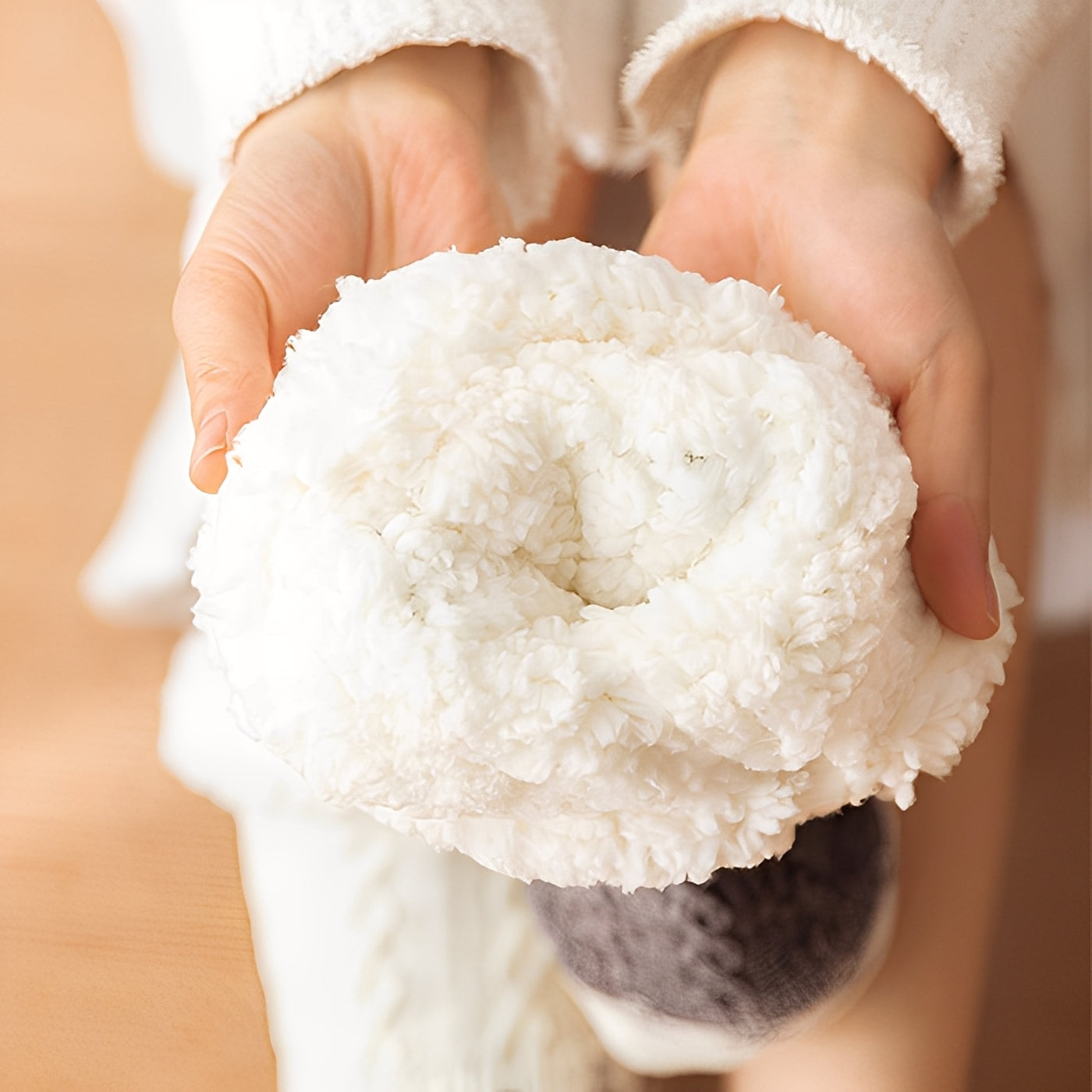 Danika - Chaussettes élégantes en matière douce avec motif cœur pour femmes