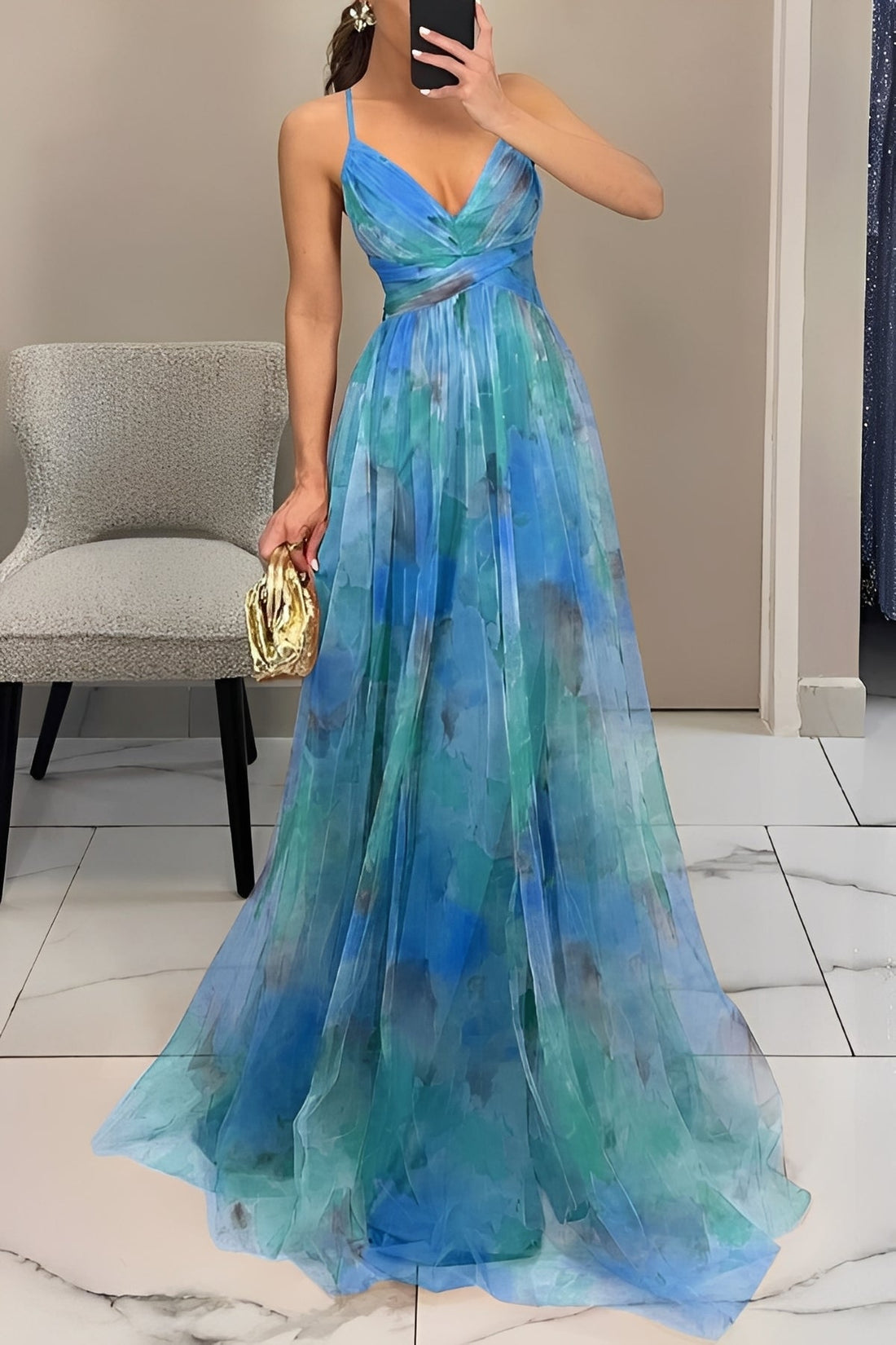 Davina - Robe Maxi Évasée Élégante