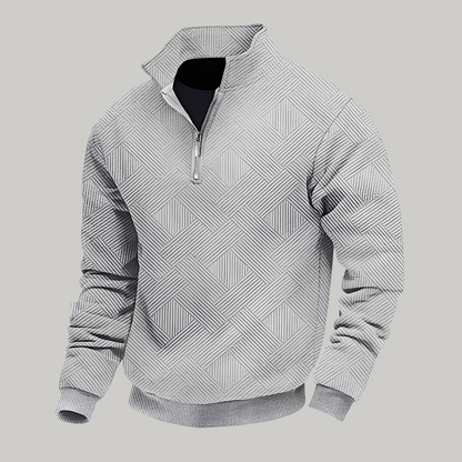 Rodney - Pull pour homme, demi-zip et style décontracté