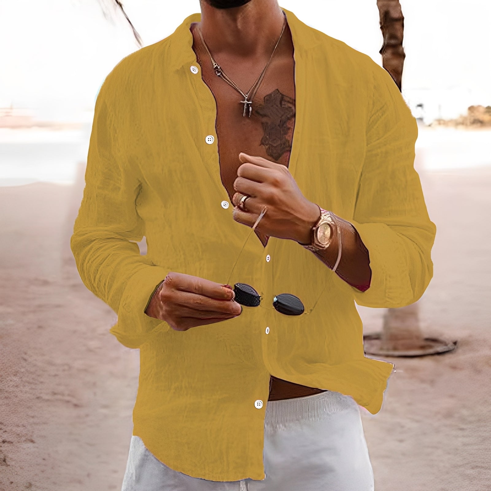 Rupert - Chemise décontractée et ample pour hommes