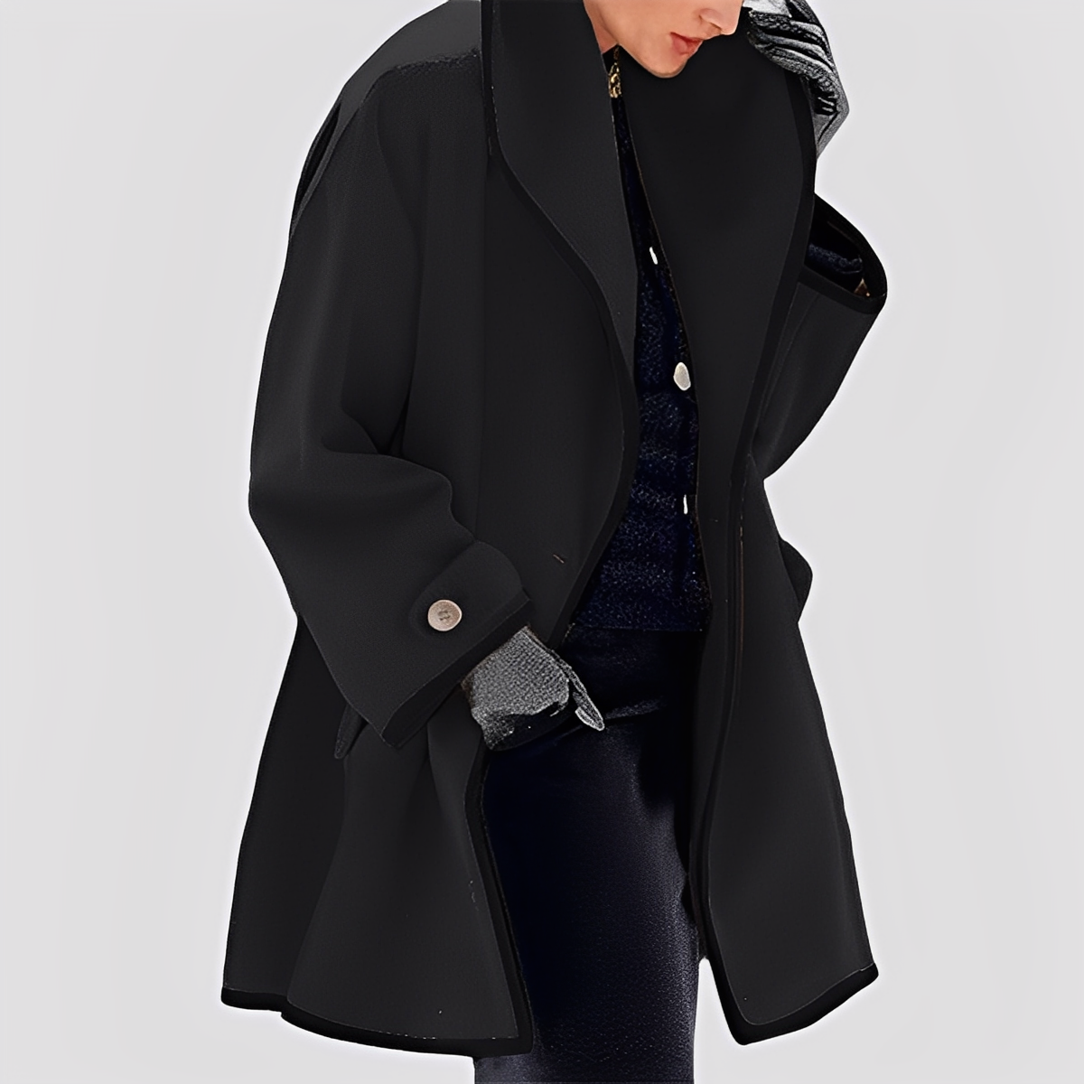 Abigale - Trench-coat moderne avec capuche pour femmes