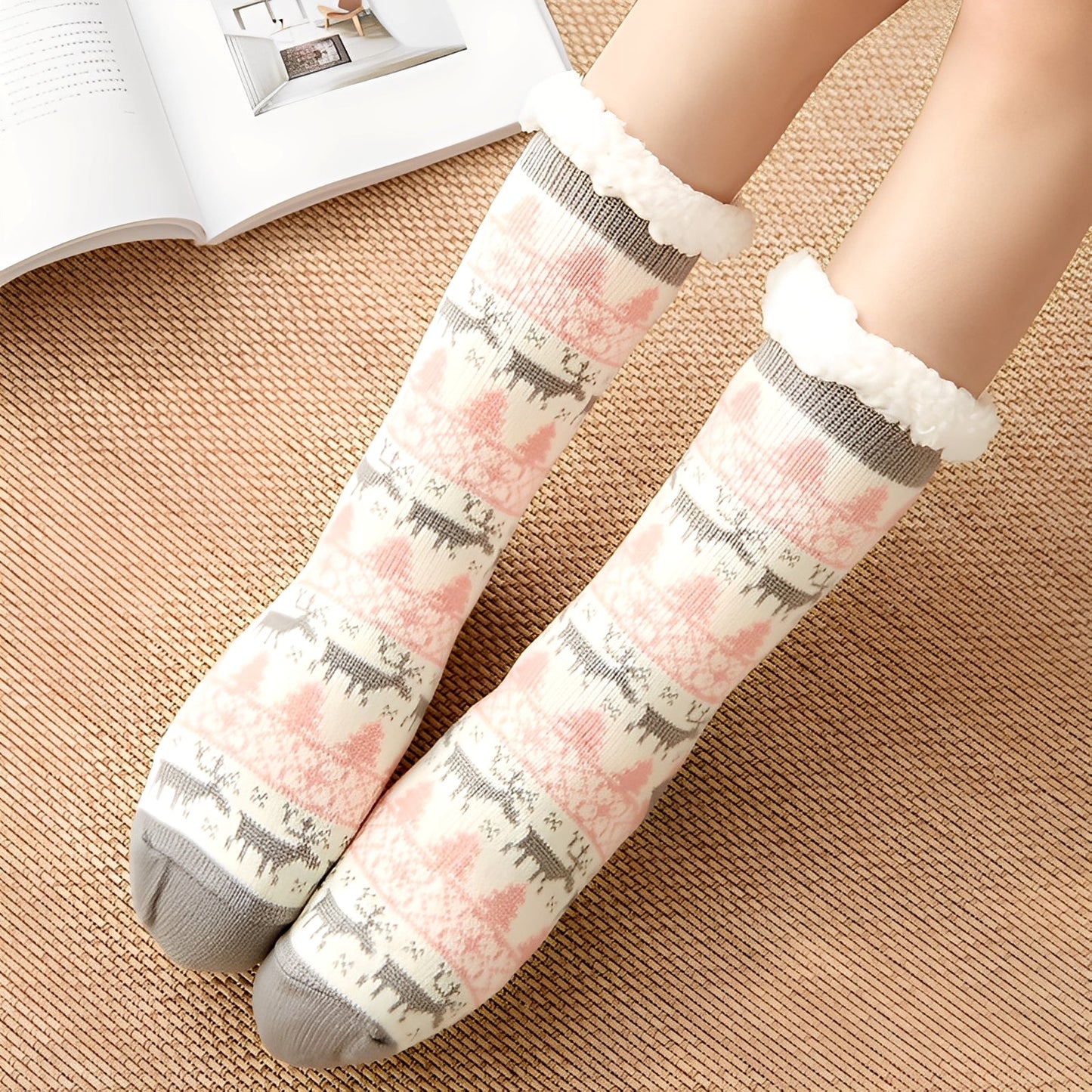 Karissa - Chaussettes chaudes et épaisses pour femmes