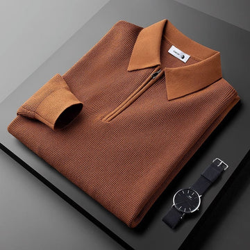 Stevie - Pull chic avec motif gaufré pour hommes