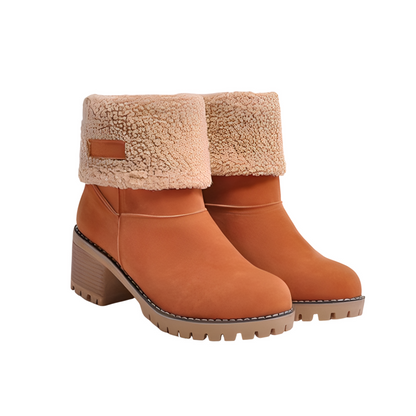 Joella - Bottes chaudes en daim pour femmes