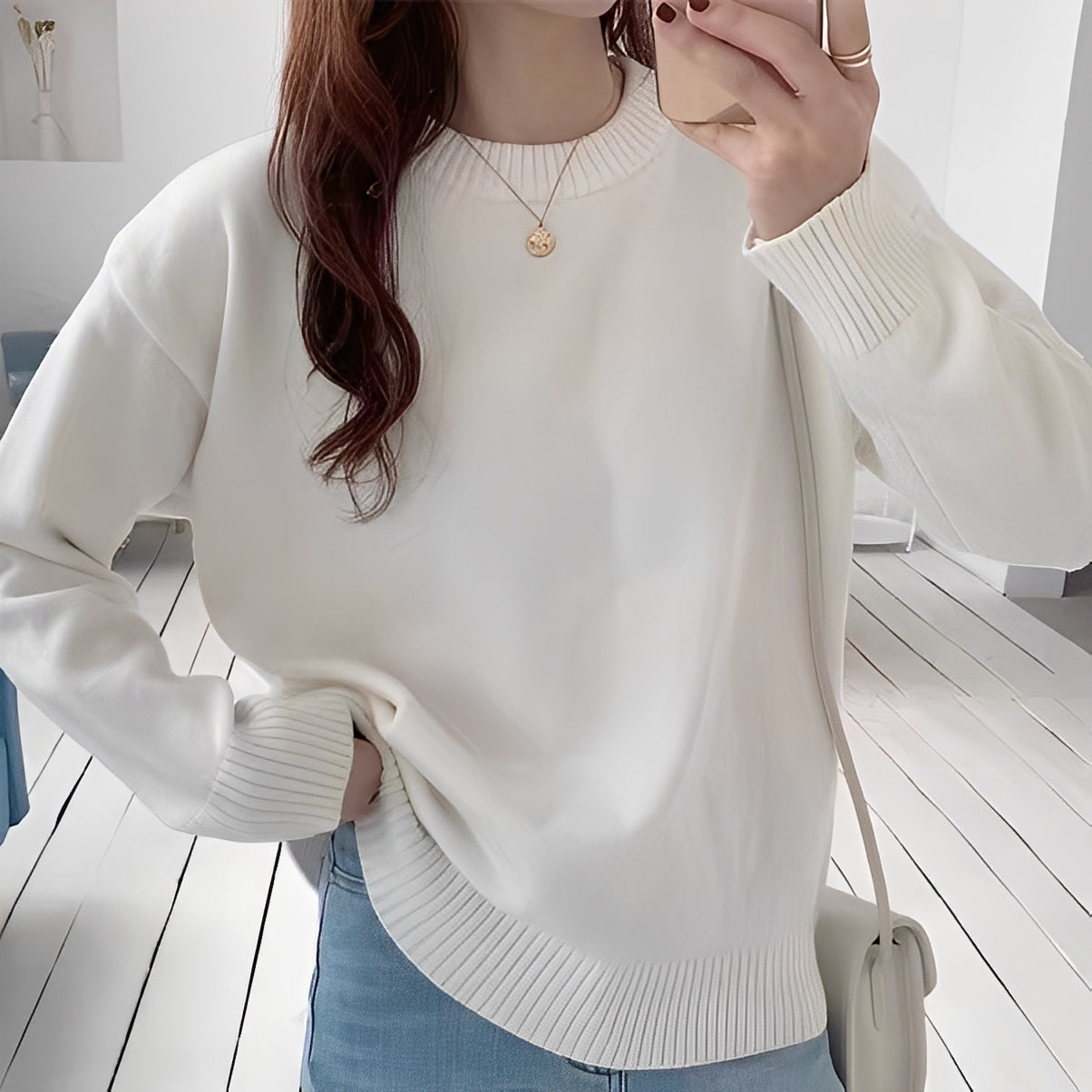 Roxanna - Pull large basique pour femmes