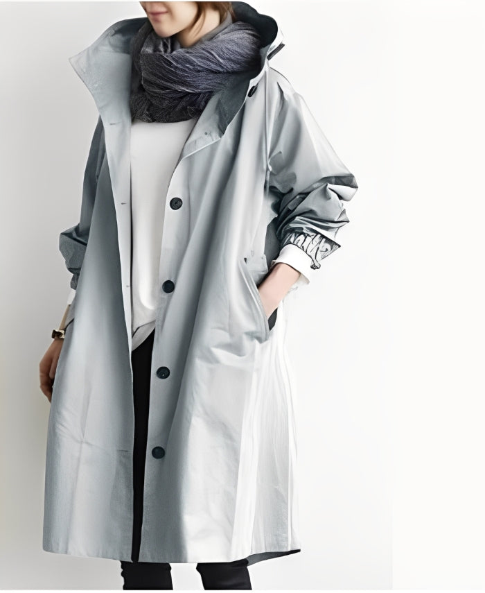 Alicia - Trench-coat à capuche pour femme