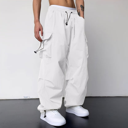 Kaleb - Pantalon cargo large et élégant pour hommes