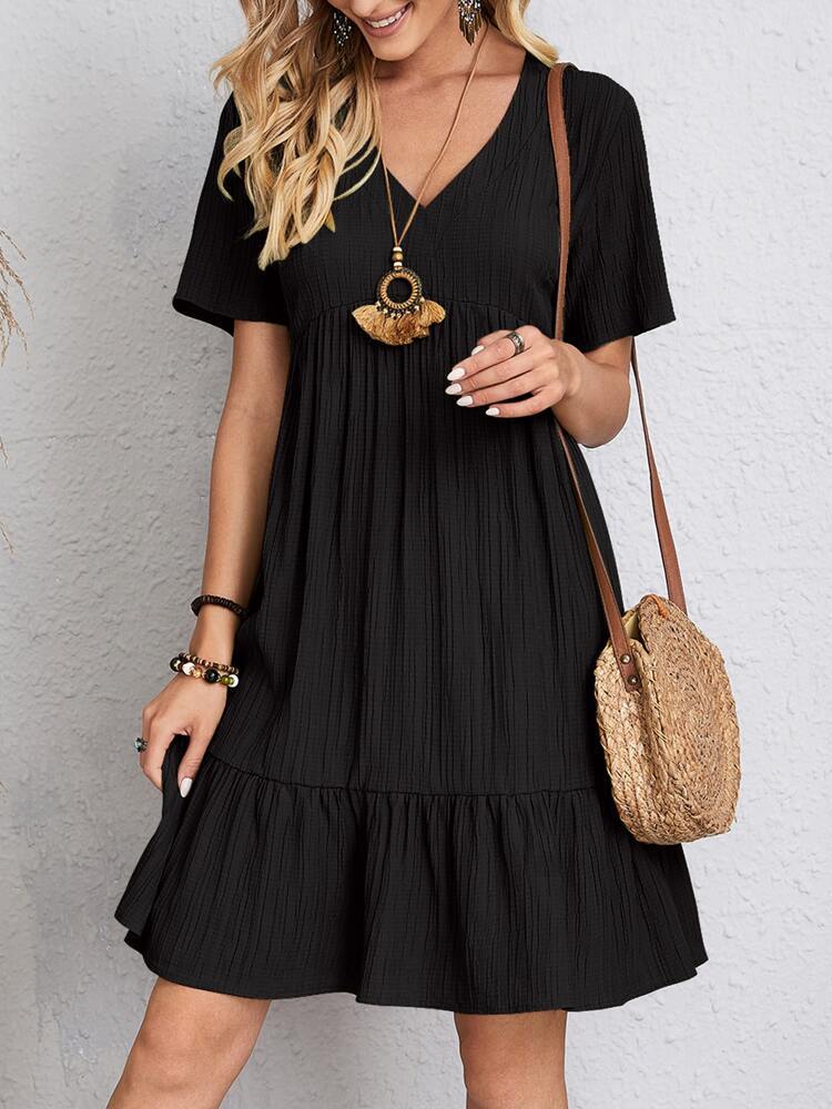 Rosie - Robe classique avec encolure en V