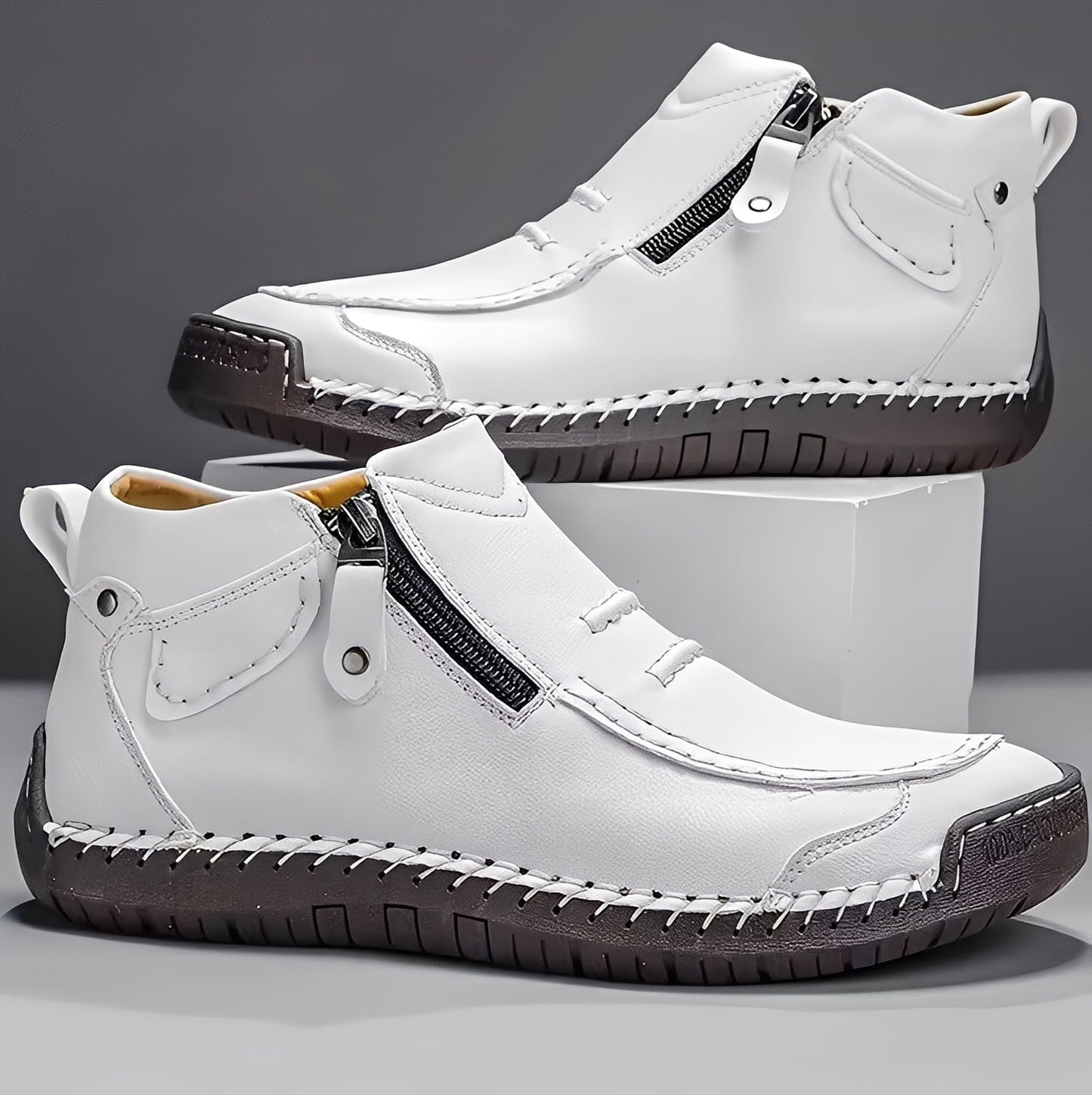 Ferdie - Chaussures homme modernes et confortables avec zip