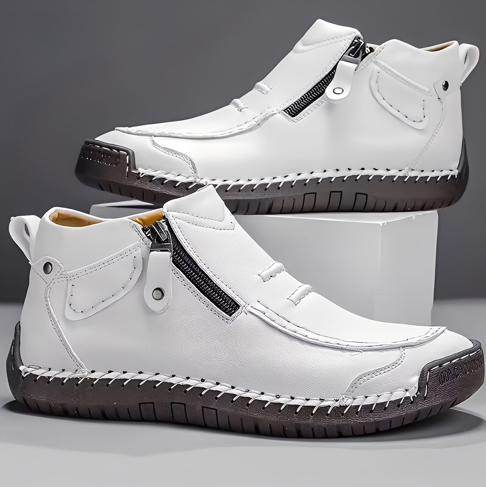 Ferdie - Chaussures homme modernes et confortables avec zip