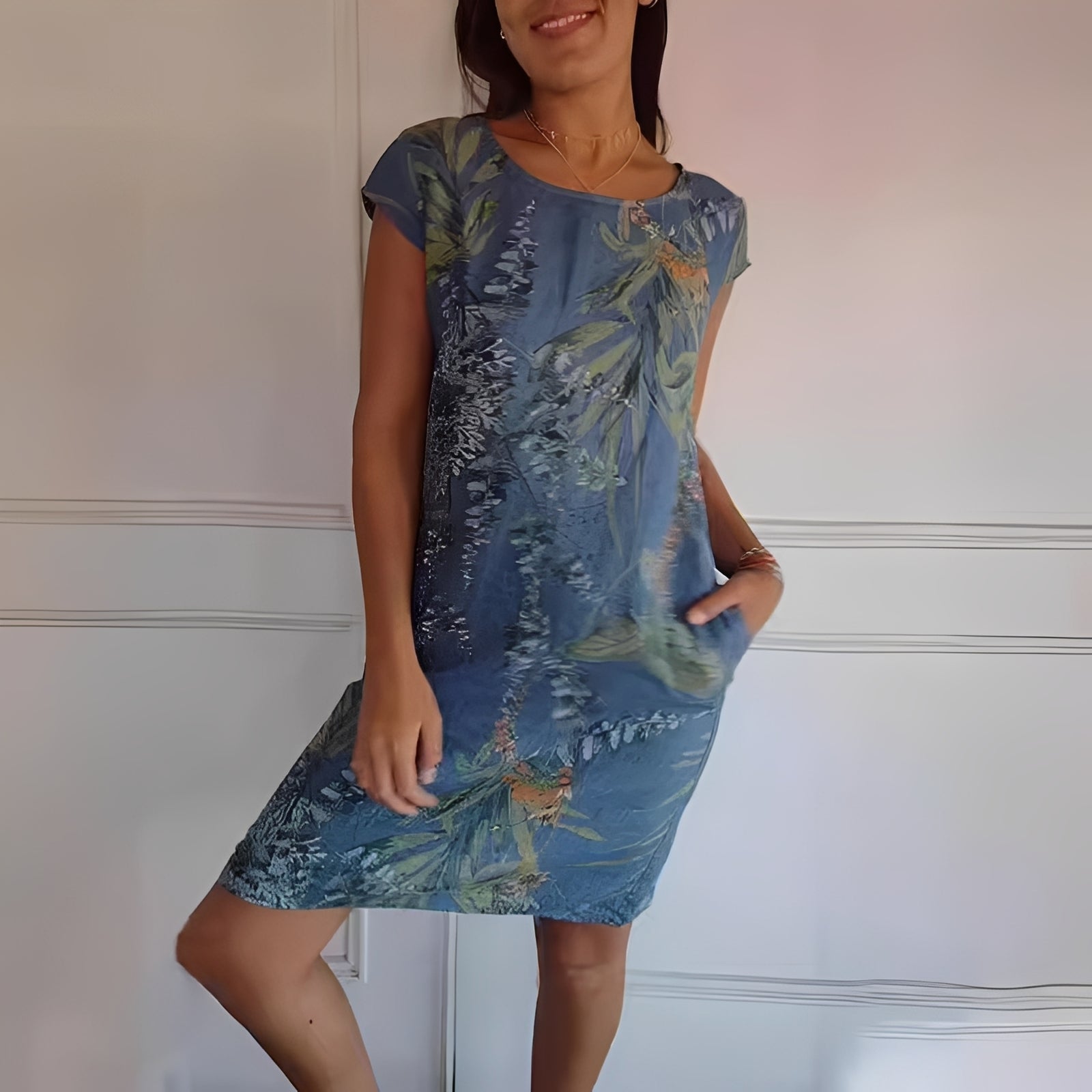 Katherine - Robe ample imprimée pour femmes