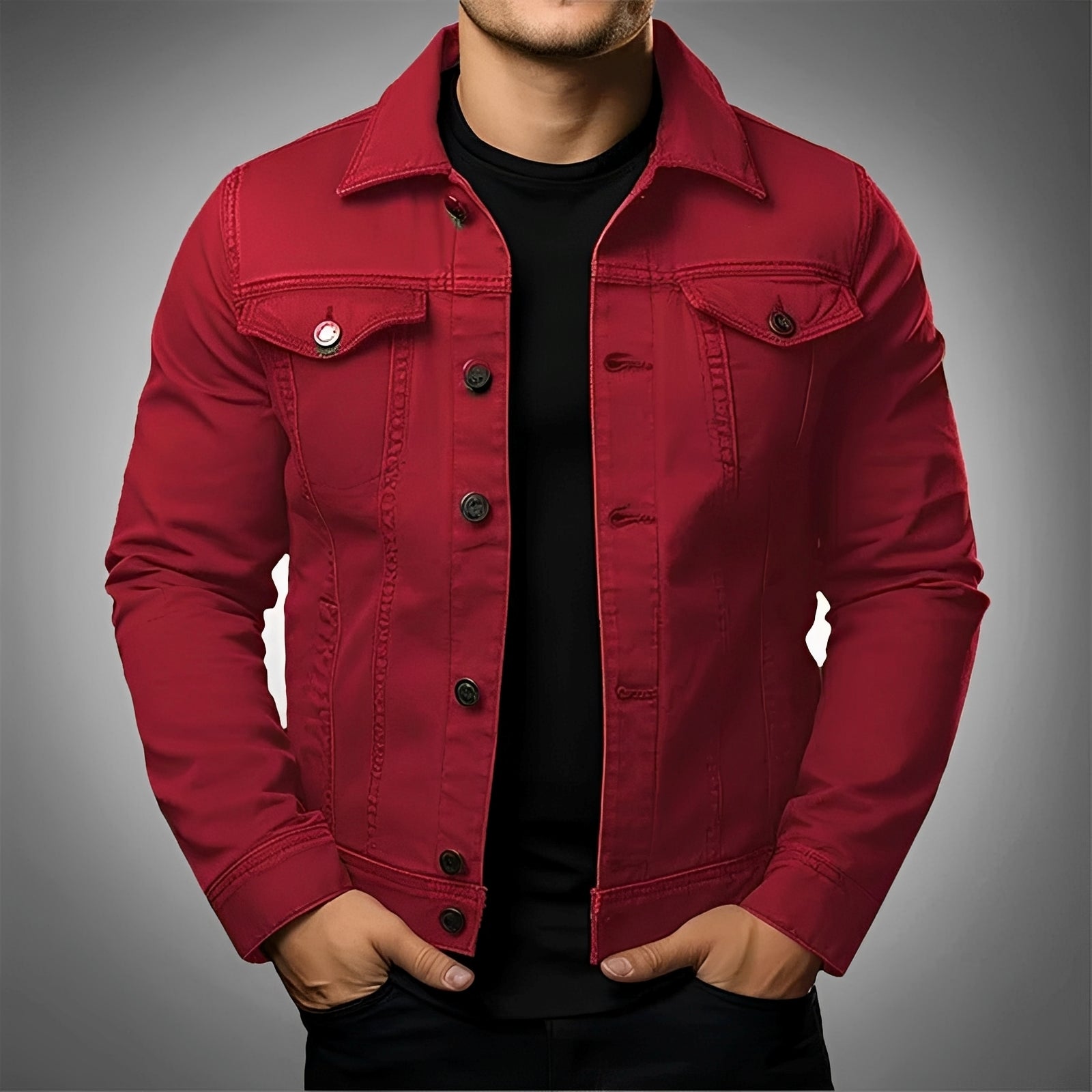 Leroy - Veste en jean tendance pour hommes