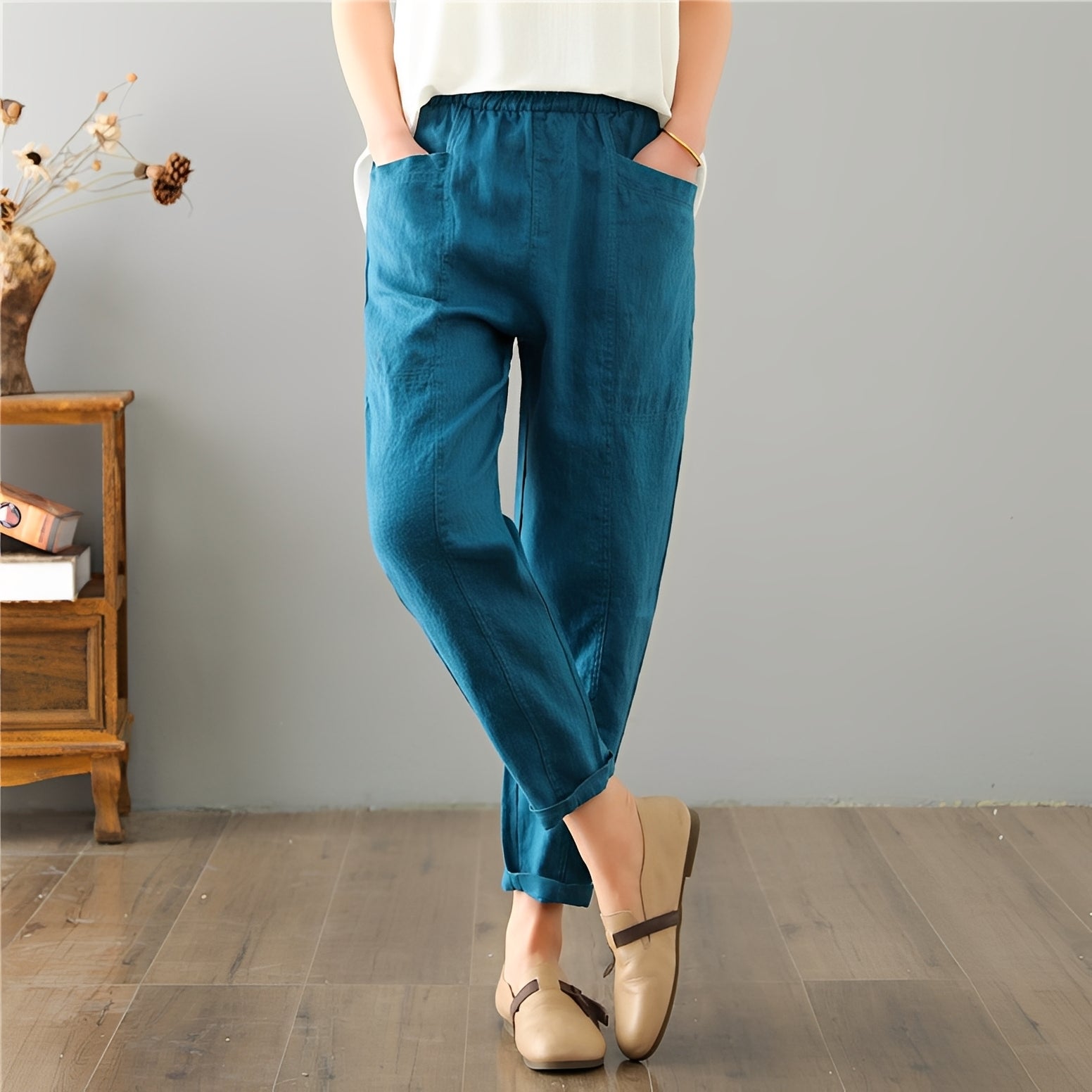 Gretchen - Pantalon décontracté avec poches pour femmes