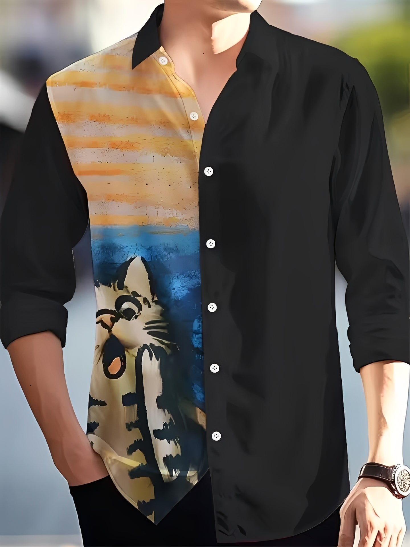 Archie - Elegantes Hemd mit Knöpfen für Herren