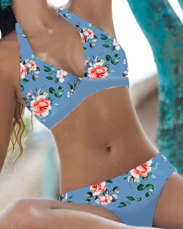 Addie - Ensemble de bikini stylé taille haute pour femmes