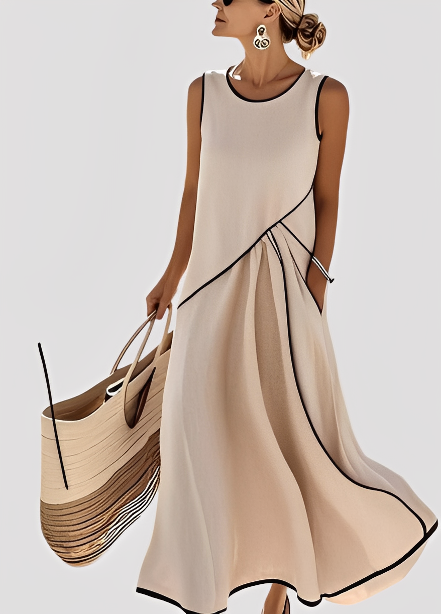Mabel - Robe maxi élégante et ample pour femmes