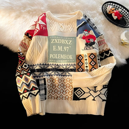 Charles - Christmas sweater for women, stylish and loosely knitted