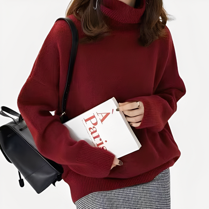 Amilia - Chandail à col roulé stylé et décontracté pour femmes