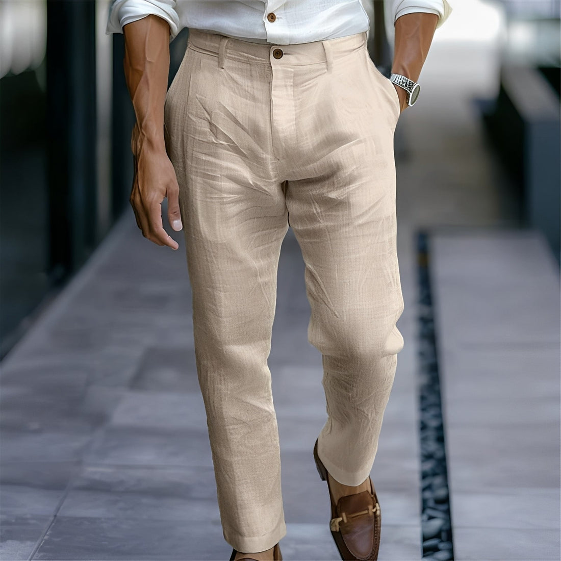 Russell - Pantalon confortable et ample pour hommes