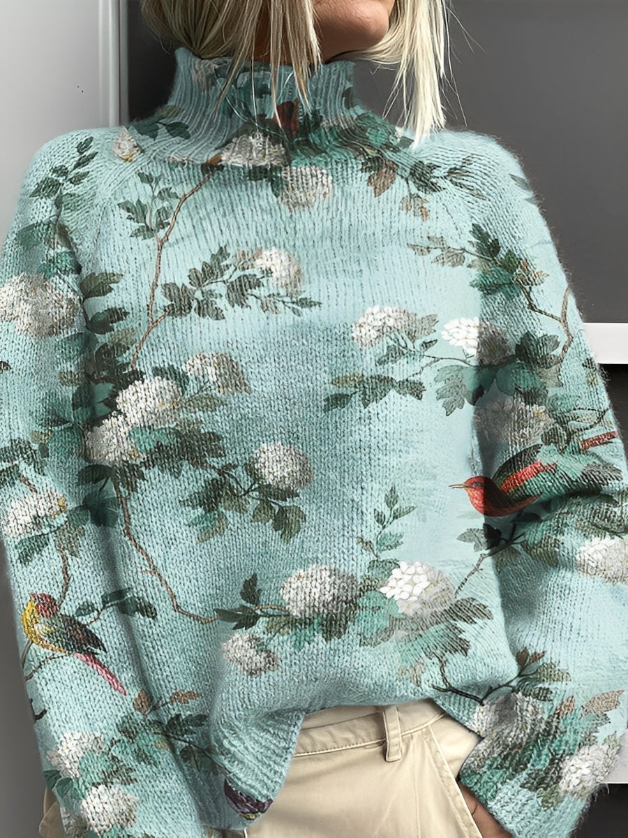 Amy - Pull femme chic avec col roulé