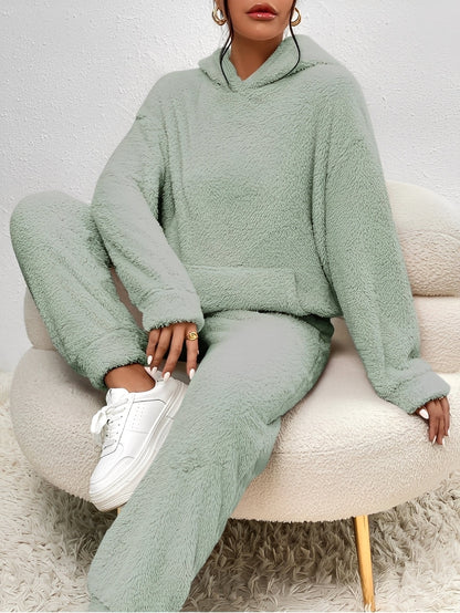 Hailie - Ensemble confortable en polaire avec capuche pour femmes