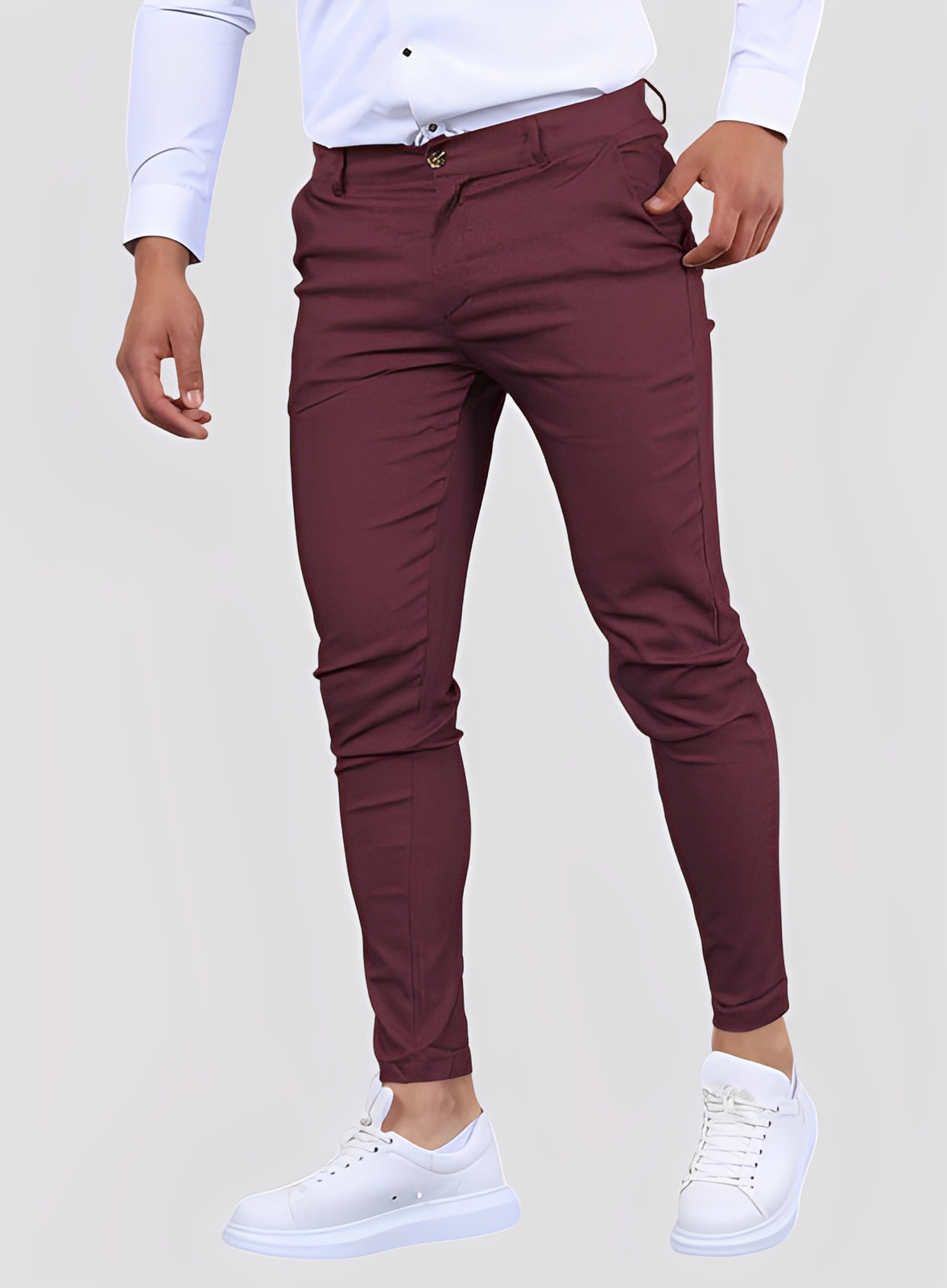 Reynard - Pantalon formel et confortable pour hommes, coupe ajustée