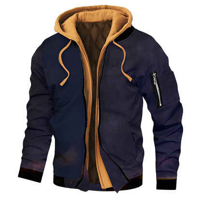 Cedric - Stylish pilot jacket with hood for men
