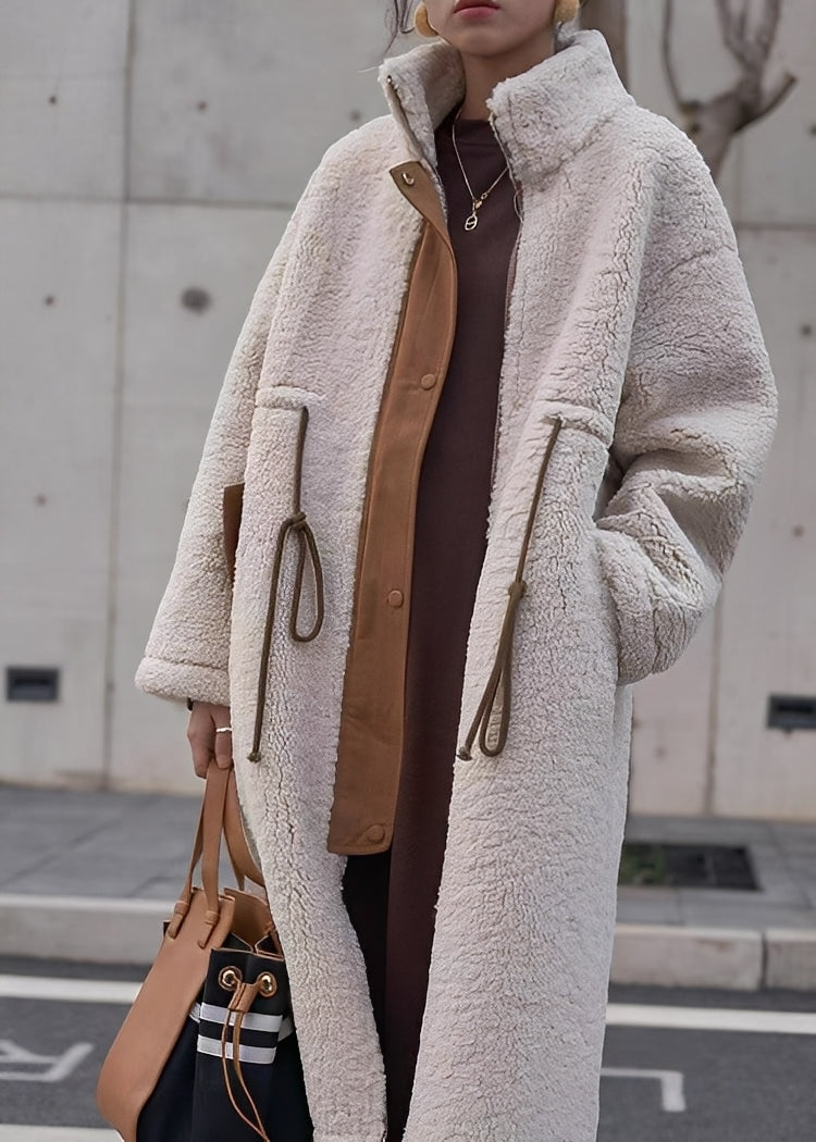 Noelene - Large manteau en laine chaude pour femmes