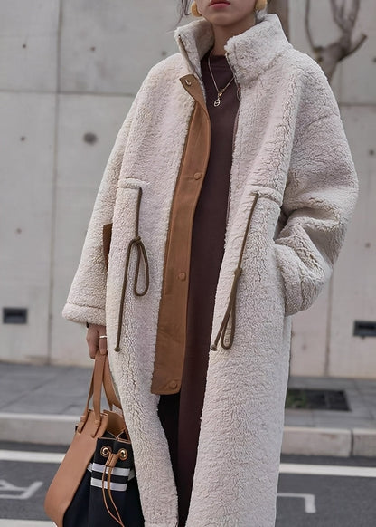 Noelene - Large manteau en laine chaude pour femmes