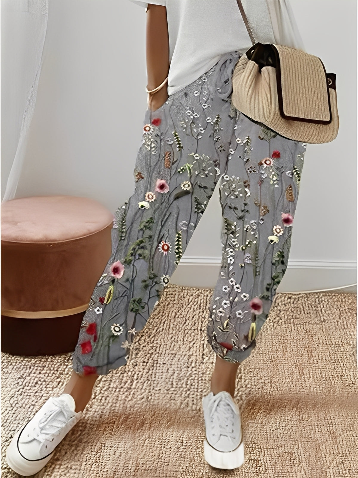 Amélia - Pantalon élégant en coton pour femme