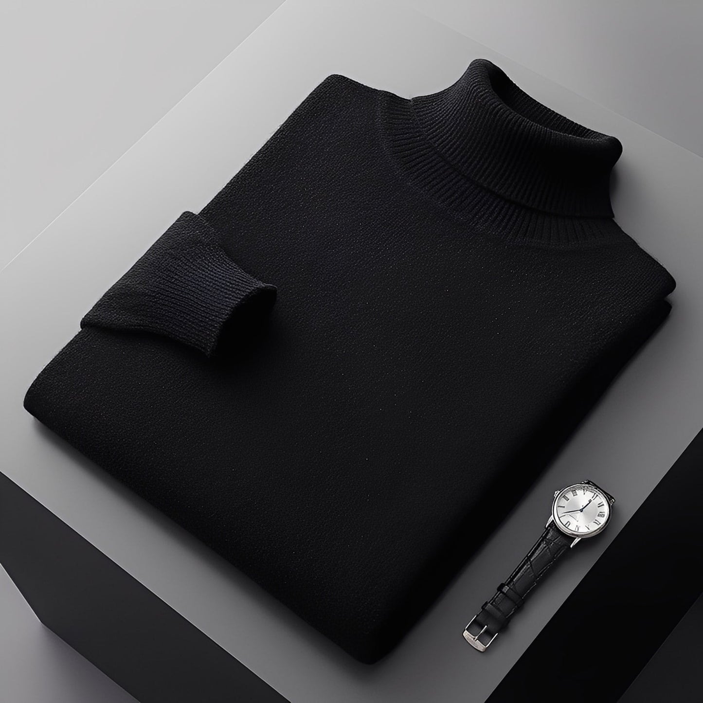 Osborn - Pull homme moderne à col roulé en cachemire