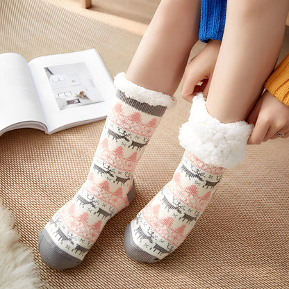 Clarice - Chaussettes mi-hauteur de Noël élégantes pour femmes