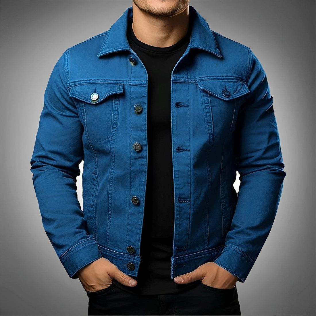 Leroy - Veste en jean tendance pour hommes