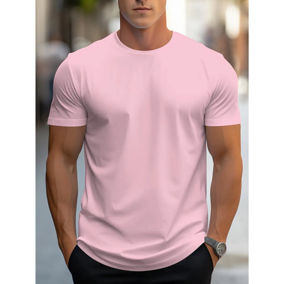 Brian - T-shirt Homme Classique à Manches Courtes