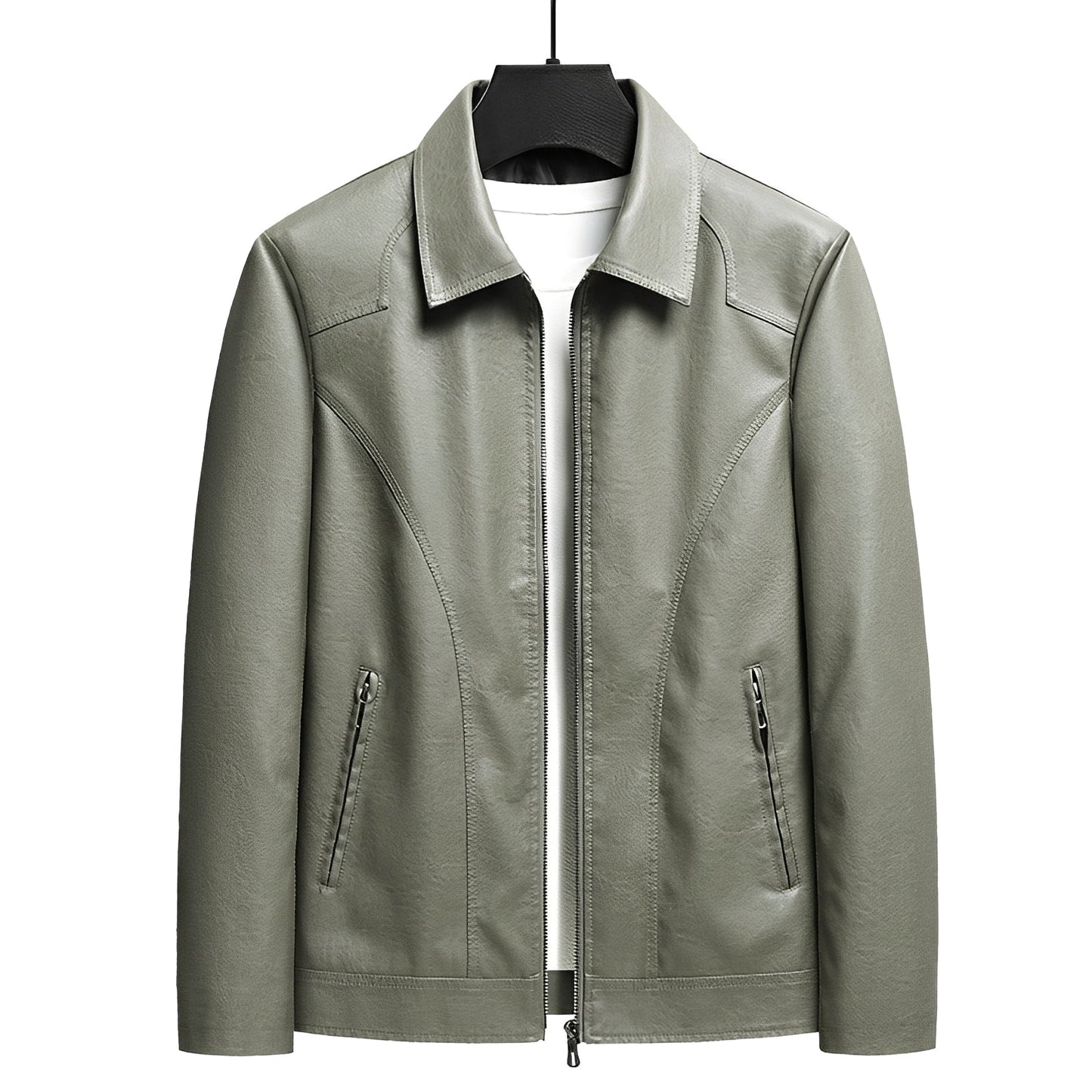 Matt - Blouson en cuir chic pour hommes