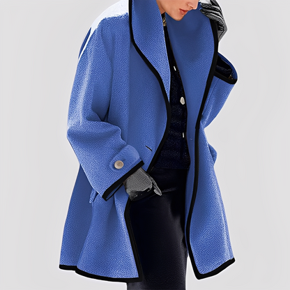 Abigale - Trench-coat moderne en laine avec capuche pour femmes