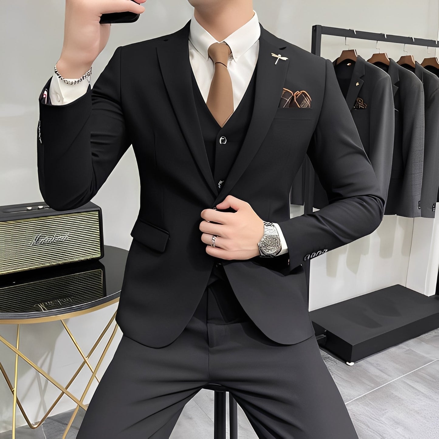 Marc - Elegant three-piece men's suit