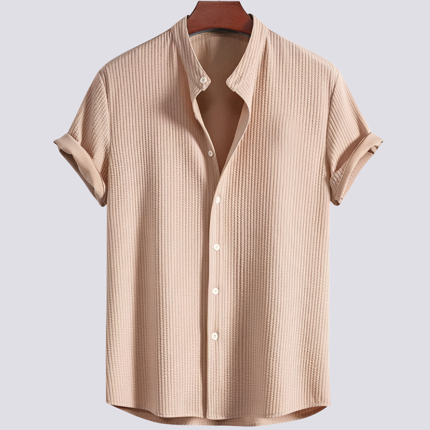 Johnny - Chemise côtelée décontractée et ample pour hommes