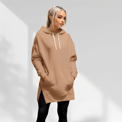 Amarante - Veste oversize à capuche pour femme