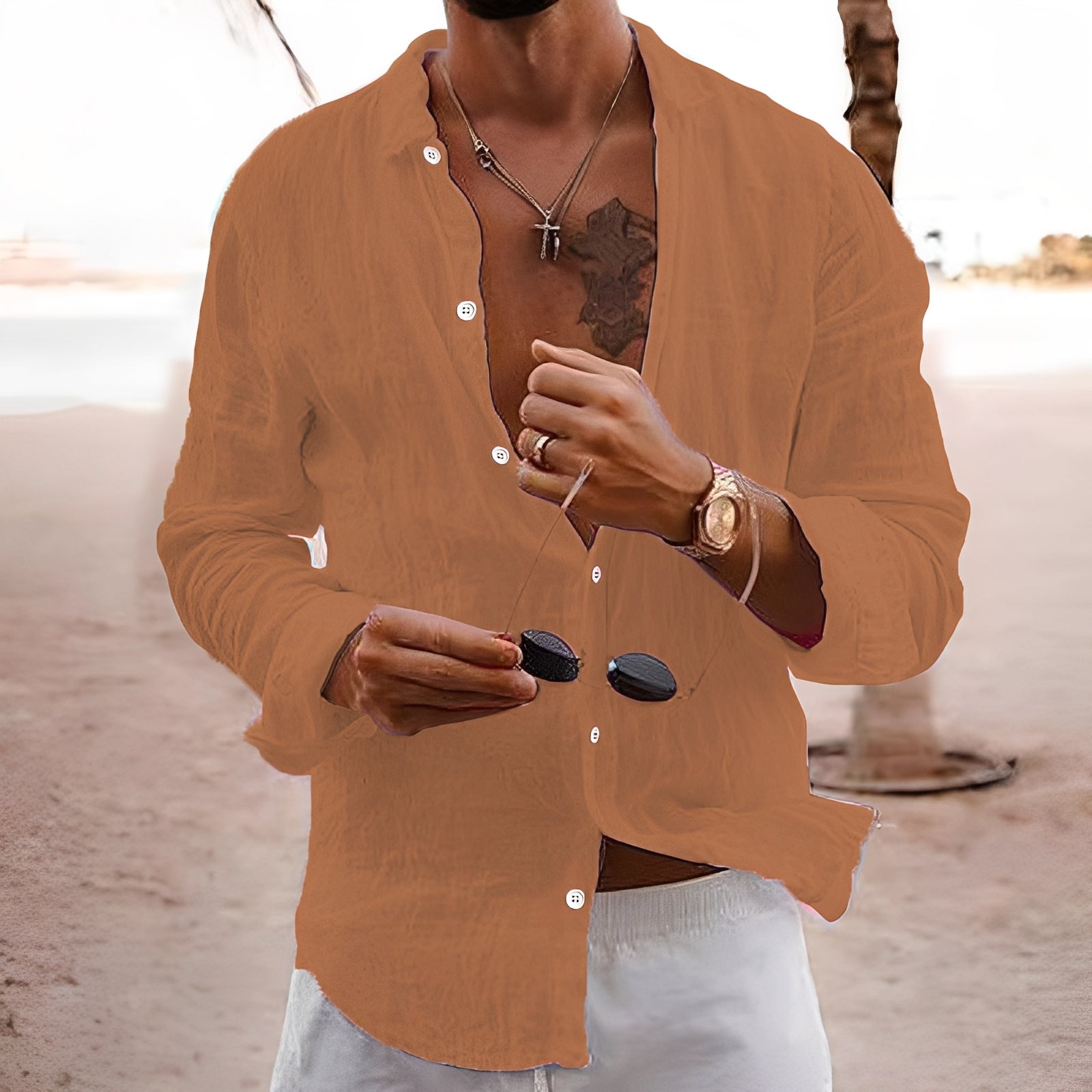 Rupert - Chemise décontractée et ample pour hommes