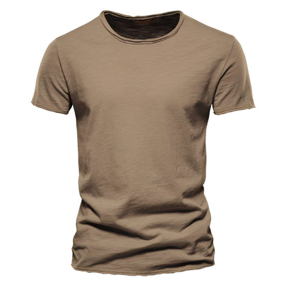 Roderick - T-shirt homme en coton, manches courtes, style relax